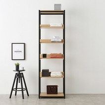 런웨이F 18T LPM 603스틸 5단 선반 드레스룸, 오크브라운