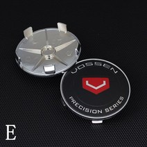 VOSSEN-방진 실버 휠 센터 허브 캡 4 개 68MM/65MM 자동 휠 허브 캡 VOSSEN 로고 배지 센터 캡, E, 4개