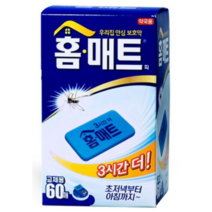 홈매트 매트형 모기퇴치제 리필, 1개, 60매