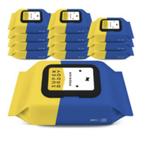 슈퍼대디 X 미피 저자극 아기물티슈 프리미엄 휴대 캡형, 48팩, 20매