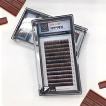 보스뷰티 속눈썹 연장 고급 실크 가모 (다크 브라운), 0.10, JC, MIX