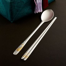 한국도자기리빙 잉어 조각 금부 예단 은수저()금부잉어 은수저, 1벌(여성)