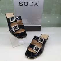 [소다] 여성 데일리 보석 슬리퍼 2CmFLD222 검정