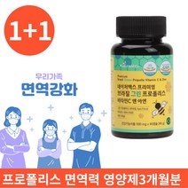 1+1 남성 여성 면역력높이는 브라질 그린 프로폴리스 항산화 에좋은 영양제 약 3개월분