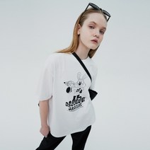 앤커버 ZET 라인 티셔츠-화이트 - WHITE