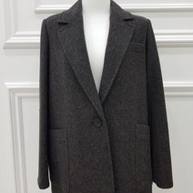 헤링본 울 싱글 재킷