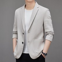 가을 무열 캐주얼 스몰 정장 코트 남성 중년판 쭈리 원단 정장