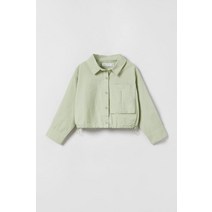 자라 ZARA 키즈 파라슈트 포플린 셔츠 - 라이트 카키 베이비 223963117