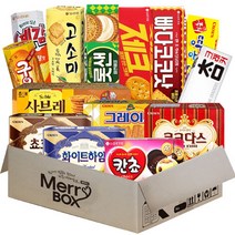 메리박스 과자세트 14종(국희땅콩샌드+그레이스+초코하임+화이트하임+칸초+빠다코코넛+제크+롯데샌드파인애플+고소미+예감치즈그라탕+구운감자+사브레+참크래커+쿠크다스화이트), 1세트