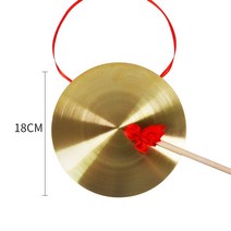 꽹과리 풍물 국악 공연 소품 북치기 용품 징, 합금전기도금 꽹과리 18CM