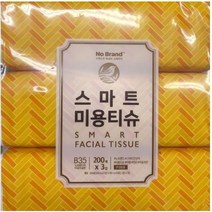 노브랜드 스마트 미용티슈 200매 X 6, 1개, 2개