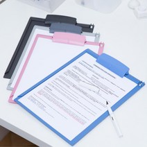 병원 사무실용 서류보관용 클립보드 메뉴판 파일정리, 다크그레이