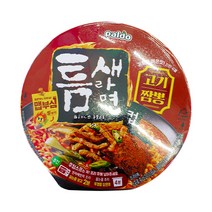 틈새라면 고기짬뽕 용기컵 105g, 4개