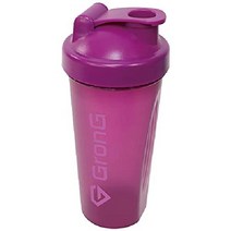 글롱 그론지 프로틴 셰이커 클리어 블랙 600ml, 보라색