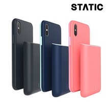 스태틱 2nd Edition 아이폰11프로용 무선충전 보조배터리 케이스, 민트네이비, 1개