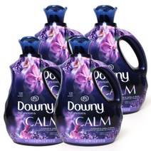 다우니 인퓨전 캄 섬유유연제 라벤더 앤 바닐라빈 본품, 2.4L, 4개
