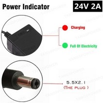 28.8V 휠체어 골프 카트에 대 한 24V 2A 리드 산 성 배터리 충전기 전기 스쿠터 전자 자전거 Lawnmower 충전기에 대 한 리드 산 성 충전기, UK, DC 5.5x2.1
