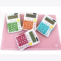 큰숫자 컬러 사무용 계산기 메모리기능 금융계산기, 1개, KK9136계산기