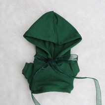 10cm 인형옷 솜인형 의류 후드 정장 코디 스타일, 먹빛 후드