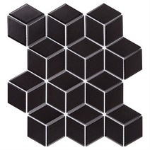 레그노 레그노 CUBE BLACK 4848 모자이크타일 (2171144)