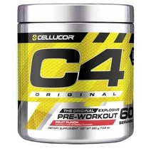 셀루코어 C4 오리지널 프리-워크아웃 프루트 펀치 맛, 390g, 3개