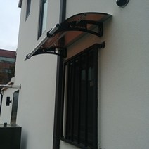 캐노픽스 550x1300 비가림 차양막 창문차양 렉산 넥산 폴리카보네이트 창문캐노피, 그레이, 그린