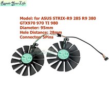 시로코팬 시코로팬 덕트모터 2마력 1마력 덕트팬 닥트모터 고기집후드 PLD10015S12H 95mm VGA GPU 팬 아수스 GTX970 GTX 970 TI 980 780 STRI, 한개옵션0, 한개옵션0