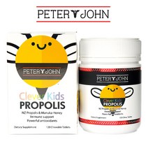 뉴질랜드 피터앤존 클레버 키즈 어린이 프로폴리스 츄어블 120정, 1개