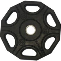 6홀 12각 원판 아메리칸핏, 15kg, 블랙, 1개