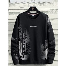 맨투맨 흰색 후드 남성 패션 도시 도시 streetwear 느슨한 힙합 크루 넥 특대