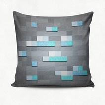 45*45cm 애니메이션 스퀘어 페이스 크리퍼 프린트 베개 케이스 만화 큐브 픽셀 게임, 13 B202102091-22