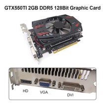 GTX650Ti 128bit GDDR5 NIDIA 저잡음 데스크탑 그래픽 카드 PCIExpress 20 HDMI 호환 이중 냉각 팬 게임용 비디오 카드, 17 GTX550TI 2GB