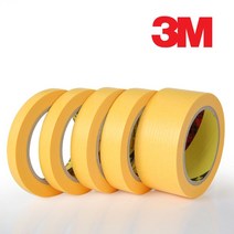 위wjr_3M 244 옐로우 뉴 내열 마스킹테이프 48mm X 50미터 도료용 페인트 보수용 미술용 용잎 공작용 종이 디자인용 테잎 접착 분무용 다용도♥hspirit, ♥words!!