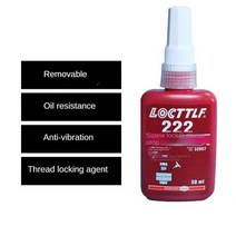 안티-느슨한 스레드 씰 잠금 접착제 50ml 부식 방지 너트 금속 나사 홈 액세서리 미끄럼 222, 01 50ml 222