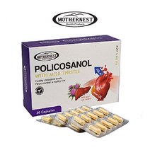 호주 폴리코사놀 12mg 밀크씨슬 37100mg 30캡슐 실리마린 마더네스트, 1개, 기본