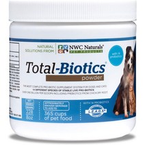 NWC 내추럴 반려동물 유산균 8oz 228g 토탈 바이오틱스 프로바이오틱스 파우더 대용량, 1개