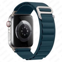 알파인 루프 스트랩 apple watch 밴드 49mm 45mm 41mm 44mm 40mm 나일론 팔찌 벨트 iwatch 시리즈 3 5 6 7 8 울트라, rock green, 42 44 45 49mm
