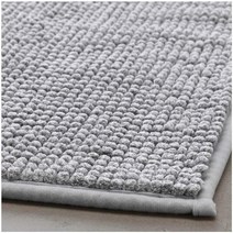IKEA 이케아 TOFTBO 토프트보 욕실매트 그레이화이트(40x60cm) 멜란지 극세사 발매트(704.222.71), 1개, 그레이