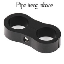 오일세퍼레이터 호환 범용 레이싱 배플 알루미늄 오일 캐치 캔 탱크 포트 저수지 배수 밸브 브리더 실린더 양극산화 고무 호스 클램프 라인 분리기 빌렛 연료 물 튜브 AN4 AN6 A, 4.black - AN10