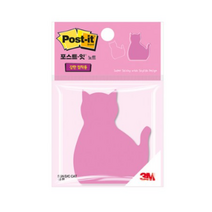 포스트잇 강한점착용 다이컷 노트 76 x 76 mm, 고양이, 19개입