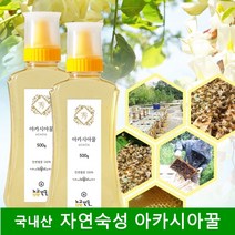국내산 아카시아꿀 천연 벌꿀 아카시아 꽃 꿀 토종꿀 자연산꿀 야생화꿀 잡화꿀 노고단향, 2개, 500g