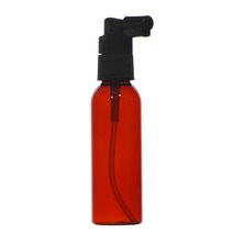 허브스프레이 헤어 스프레이용기 검정 흰색캡 20~500ml, 60ml, 갈색용기(L) 검정캡, 1개