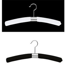 천 우단옷걸이 휘어지는 벨벳옷걸이 5개(1SET), 화이트, 5개