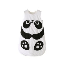 아기 발차기 방지 여우판다 캐릭터 침낭 새 아기 크린 에어컨 1개 대발급, 판다 봄 여름 얇다