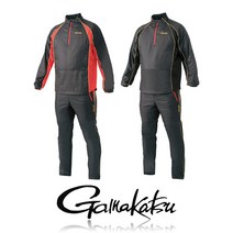 가마가츠 낚시복 세트 낚시복 추천 웜 슈트 GM3599, GM3599_블랙 레드_SS