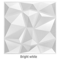 샌드위치 판낼 부자재 벽 리노베이션 3D 스테레오 벽 패널 30x30cm 다이아몬드 자체 접착 타일 아님 3D, 한개옵션1, 10 C-Bright white
