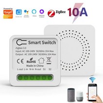 CORUI Tuya Zigbee 미니 스마트 스위치 16A 지원 2 웨이 음성 제어 지원 Alexa Google 홈 Yandex 앨리스 &a, 01 10A