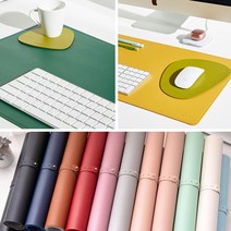 책상 가죽매트 데스크테리어 오거나이저 마우스패드, 버킨오렌지