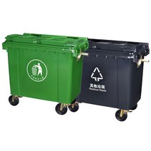 아파트쓰레기통 식당 업소용 음식점 660 1100 대형 트레일러 야외 공원 플라스틱, 9 660L Extra Thick Reinforced