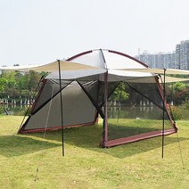 타프스크린형 텐트 풀세트, 랜덤발송(가방, 파우치, 바닥 매트, 본체 폴대), 1세트